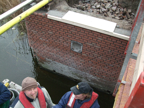 Restauratie brugmuur – metselwerk